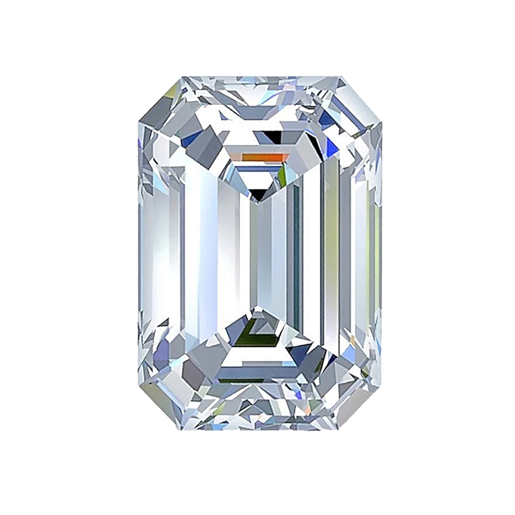 Loose emerald cut diamonds