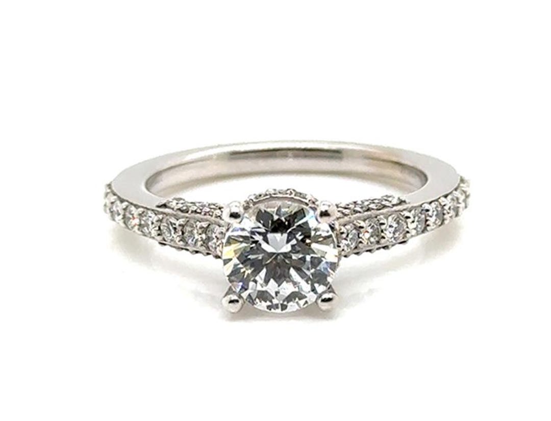 Ritani Diamond Engagement Ring Semi Mount Setting Holds .90 -1.20ct ...